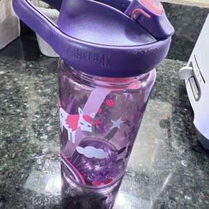 12 oz. CamelBak Kids Unicorn Water Bottle Flip Straw GUC ❤️
